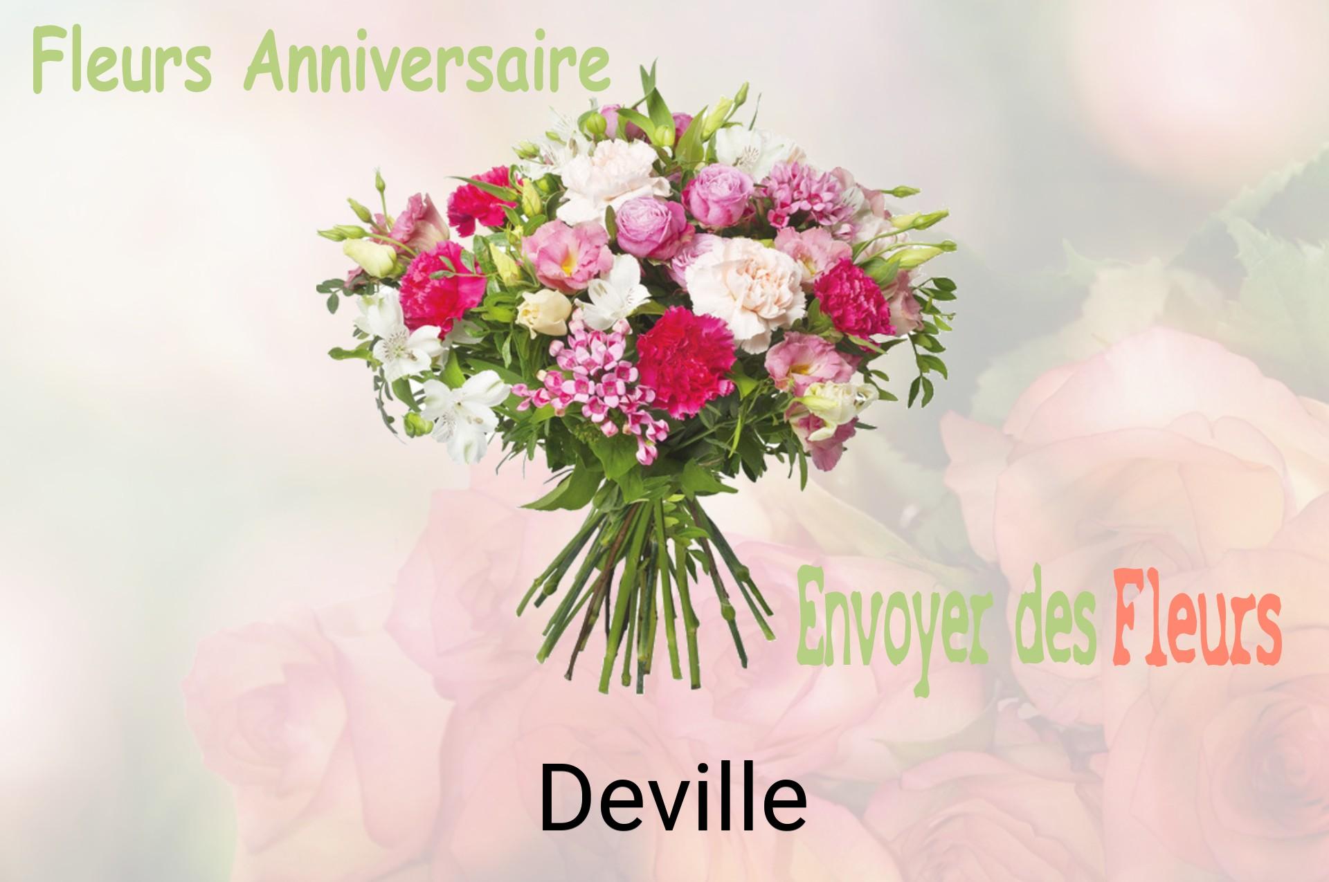 Bouquet de fleurs d’anniversaire livré à Deville
